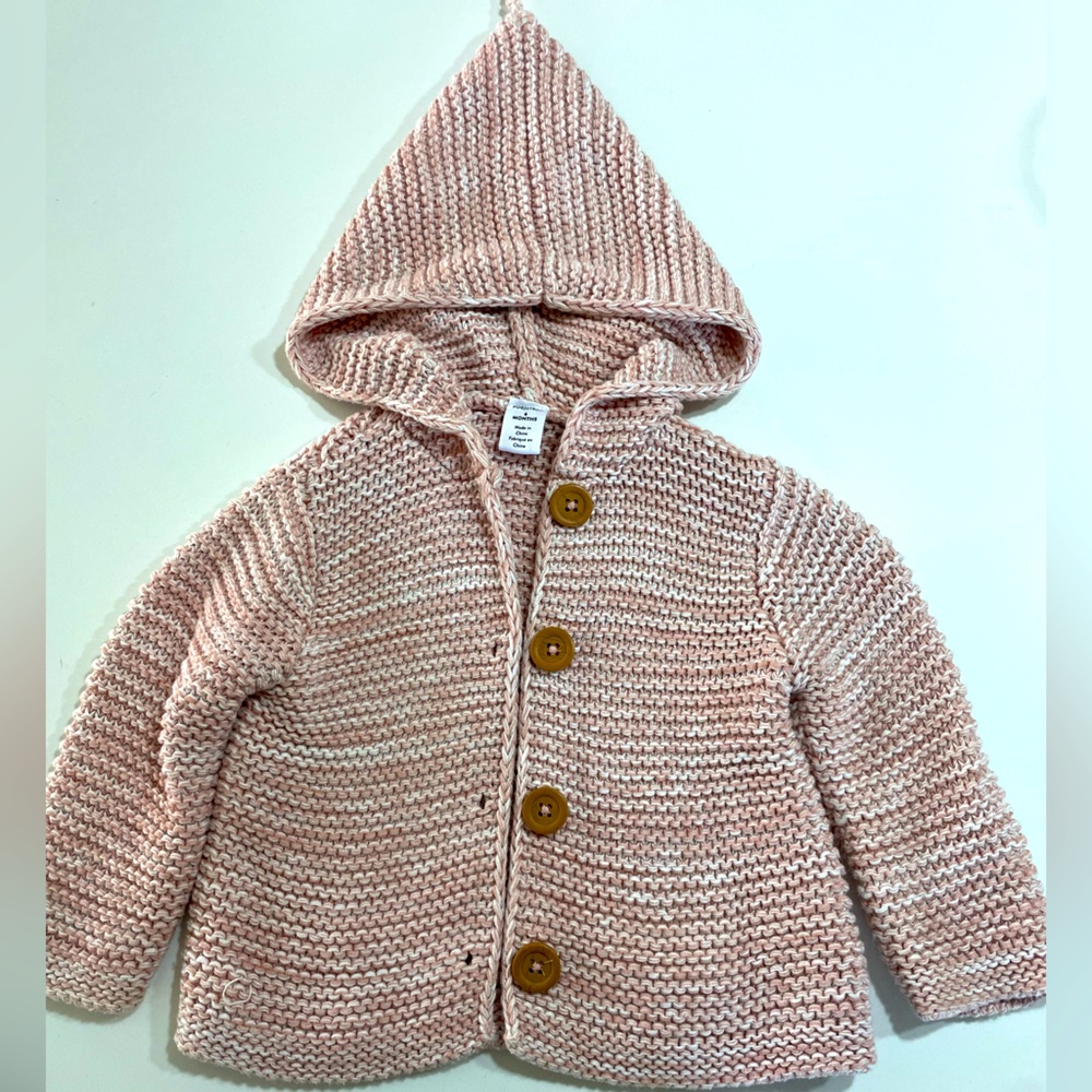 Nordstrom Pink Knit Baby Sweater.